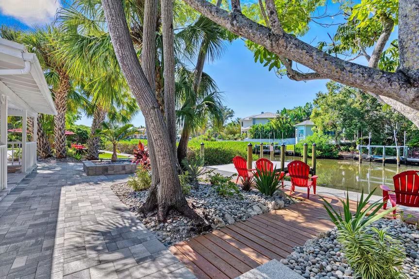 Canal front homes