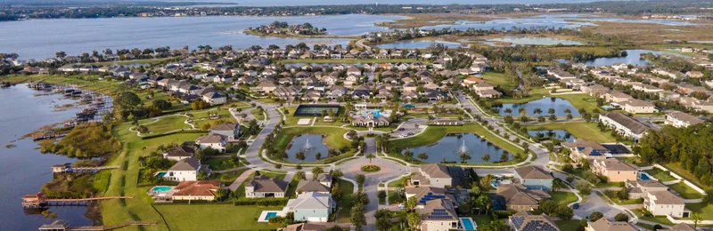Hickory Hammock at Johns Lake aerial view, Winter Garden FL 34787